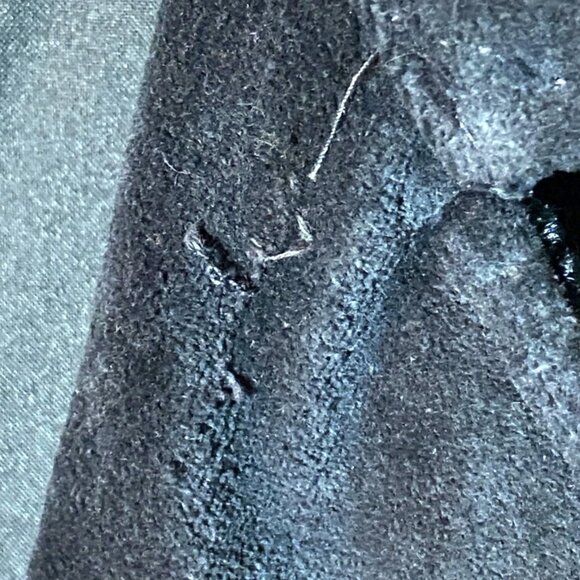 Vintage 1970s Newport News Boho Deep Teal Blue Velvet & Floral Embroidered Coat - Picture 11 of 12